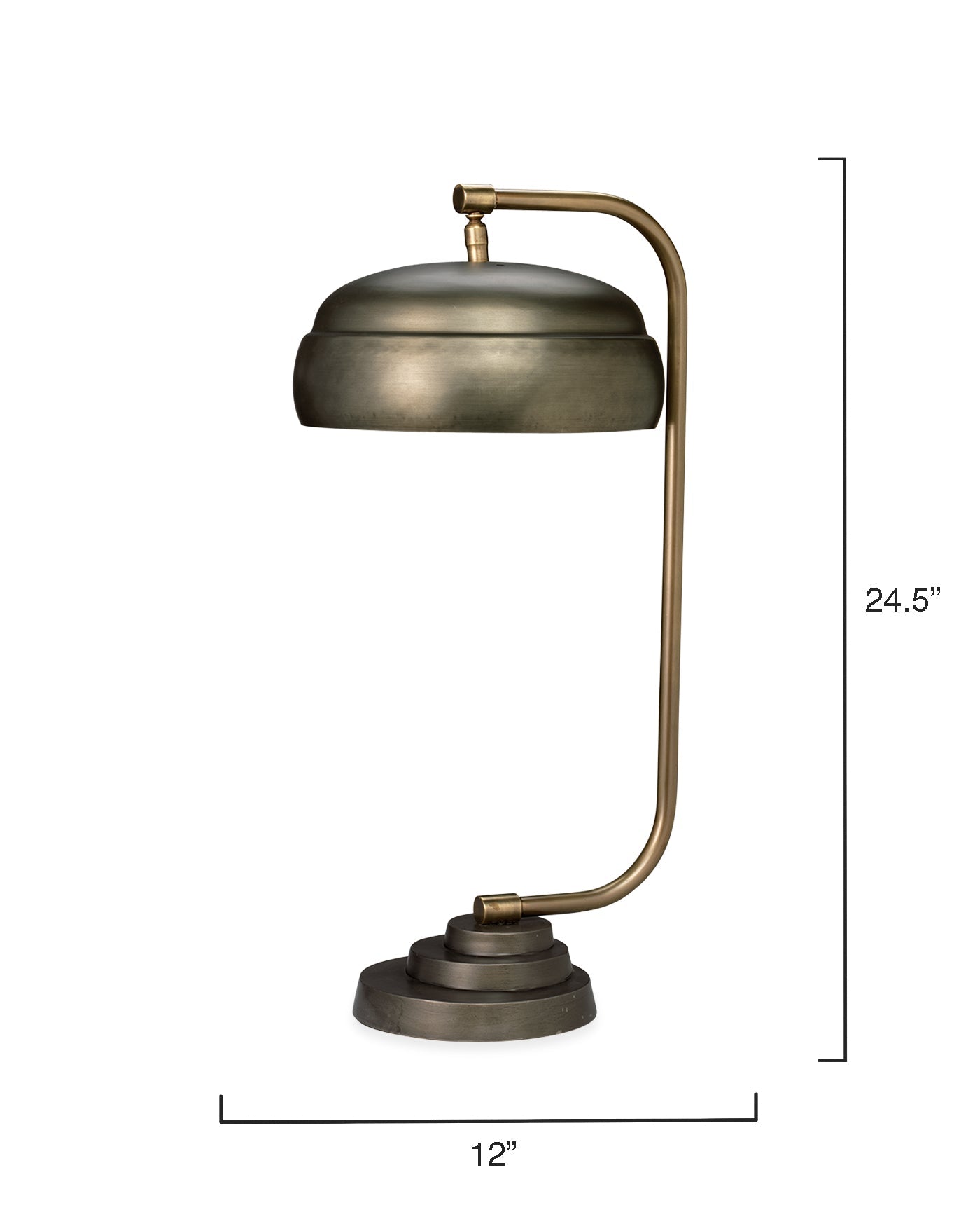 Steam Punk Table Lamp, Large in Gun Metal