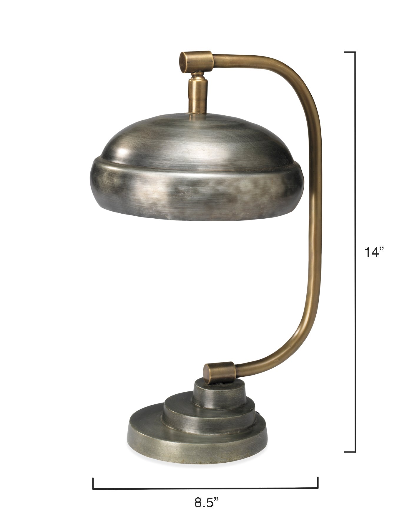 Steam Punk Table Lamp in Gun Metal