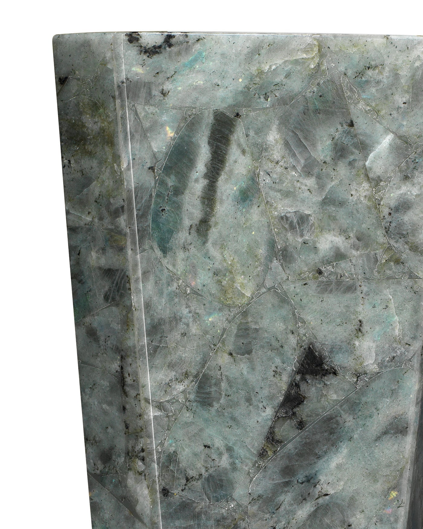 Borealis Tall Hexagon Wall Sconce in Labradorite