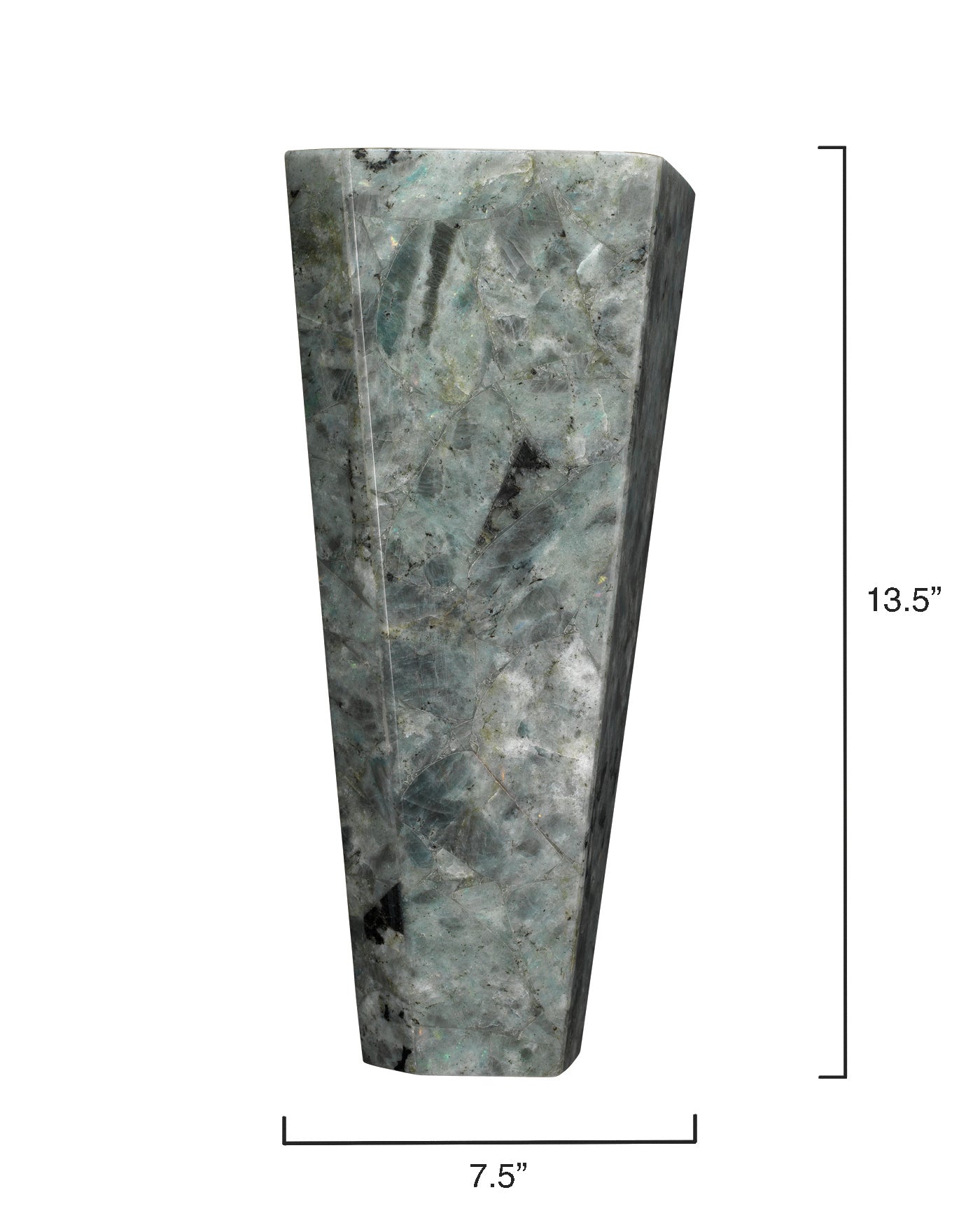 Borealis Tall Hexagon Wall Sconce in Labradorite