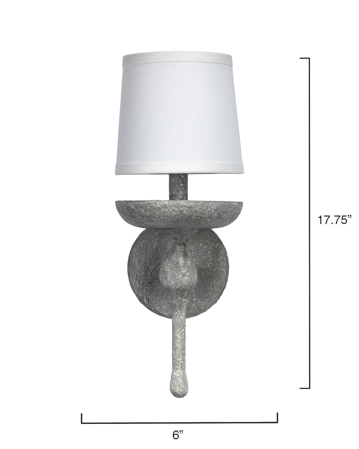 Concord Wall Sconce in Grey Plaster