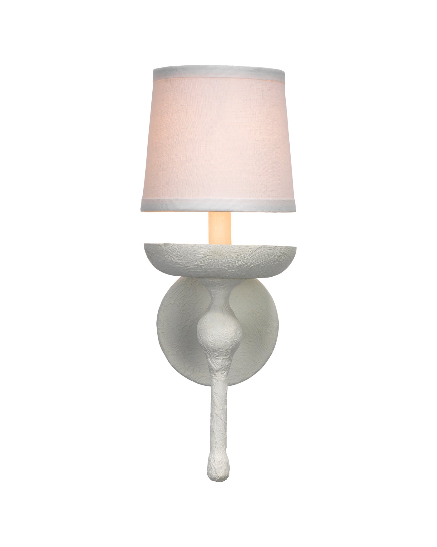 Concord Wall Sconce in White Plaster