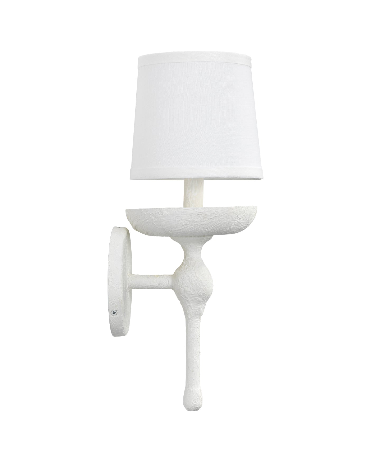 Concord Wall Sconce in White Plaster
