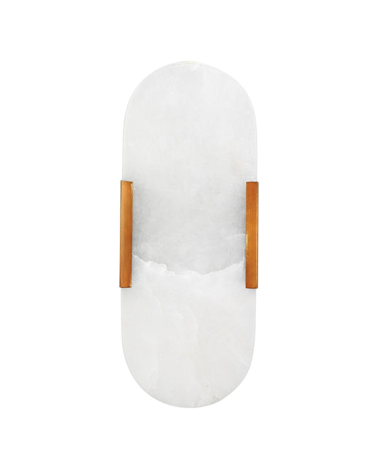 Delphi Wall Sconce in Antique Brass Metal