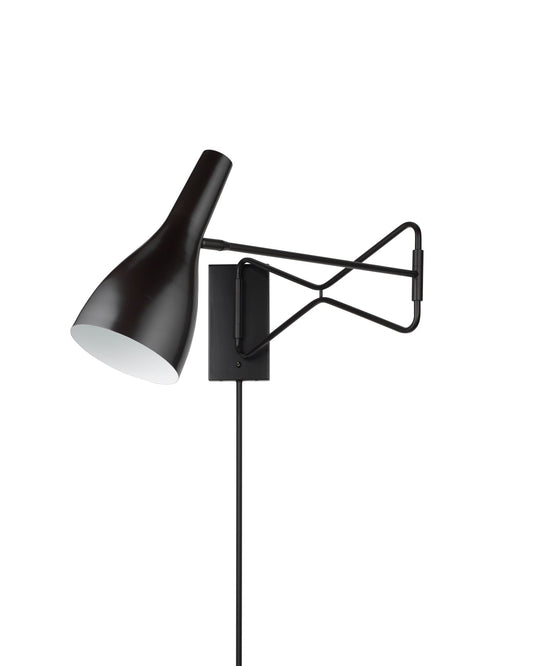 Lenz Swing Arm Wall Sconce in Oil Rubbed Bronze Metal