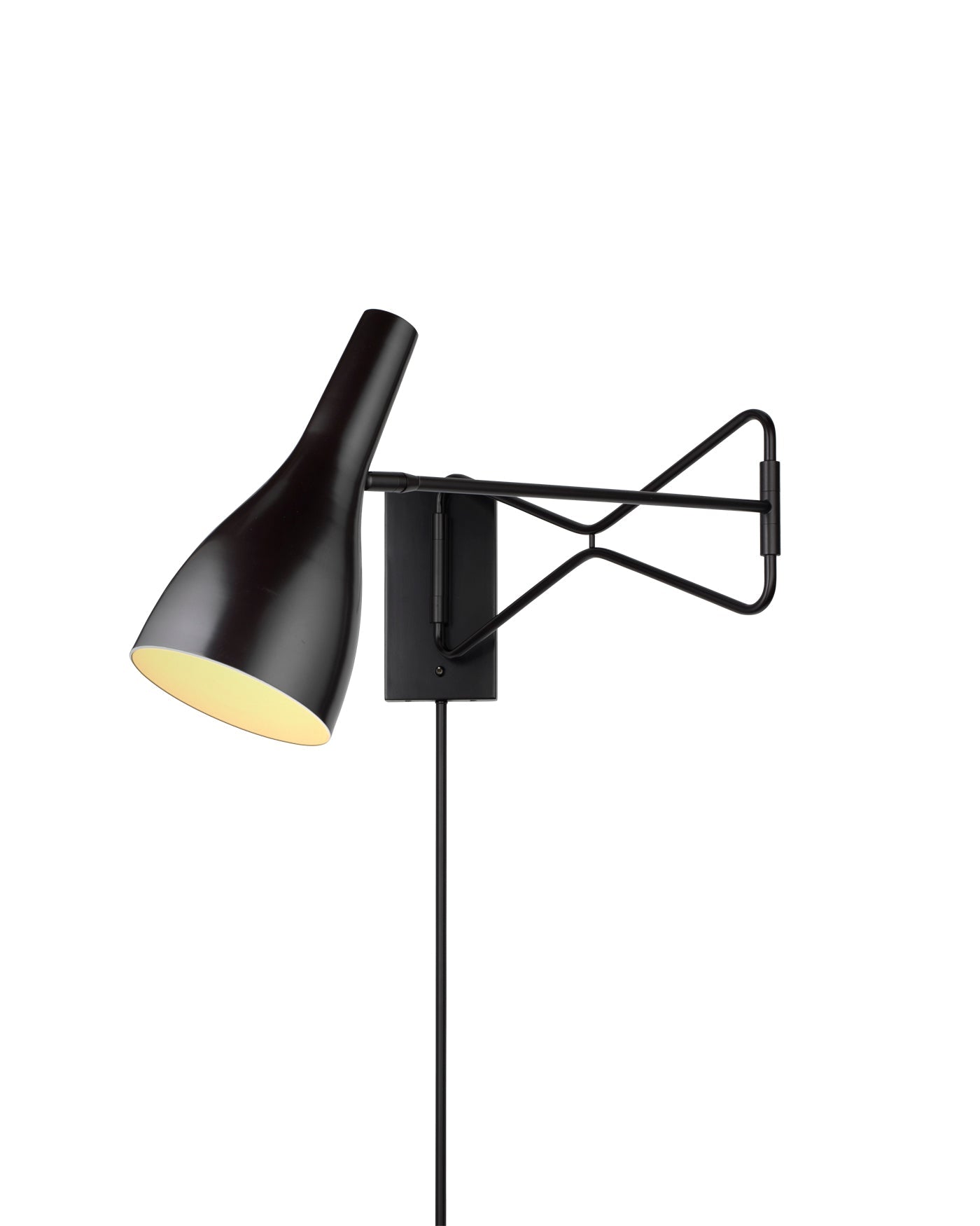 Lenz Swing Arm Wall Sconce in Oil Rubbed Bronze Metal