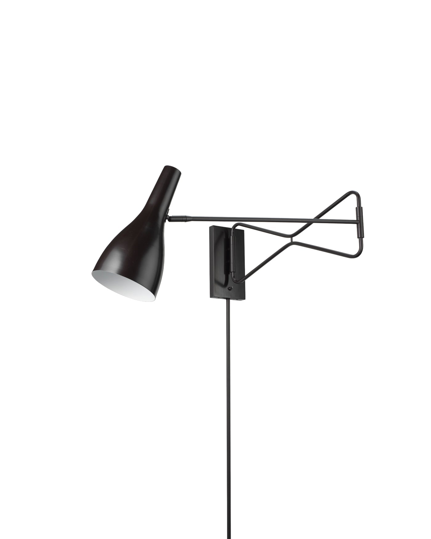 Lenz Swing Arm Wall Sconce in Oil Rubbed Bronze Metal