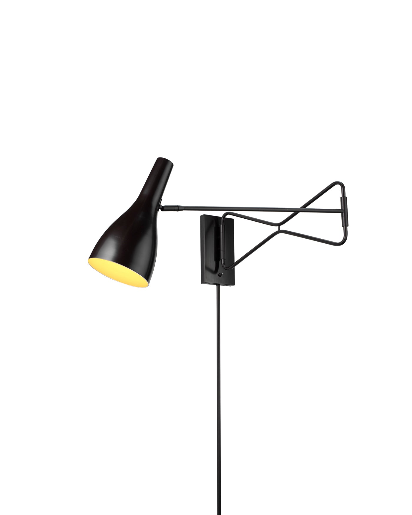 Lenz Swing Arm Wall Sconce in Oil Rubbed Bronze Metal