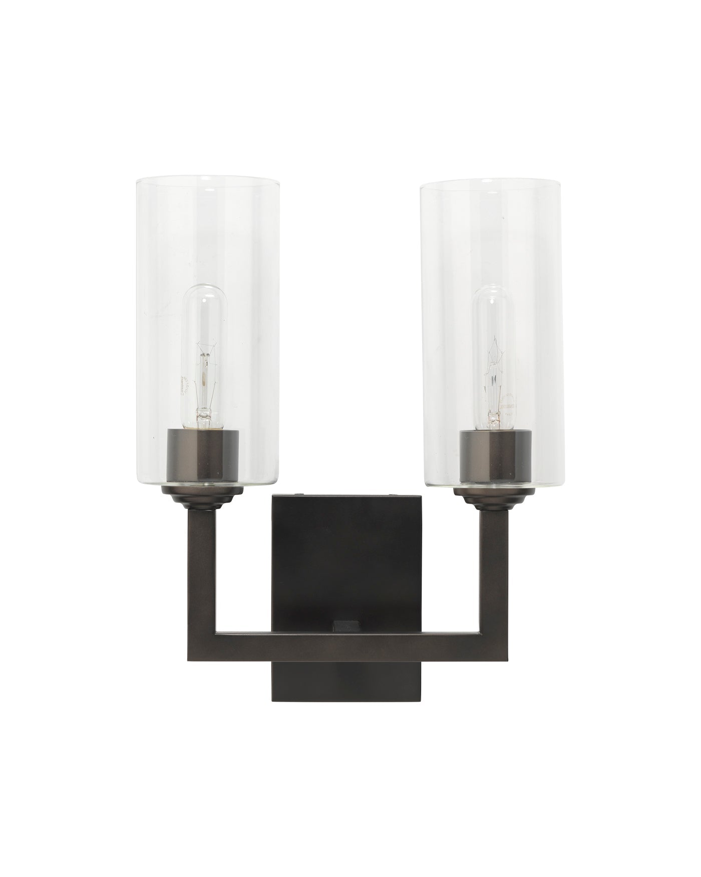 Linear Double Wall Sconce in Oil Rubbed Bronze Metal
