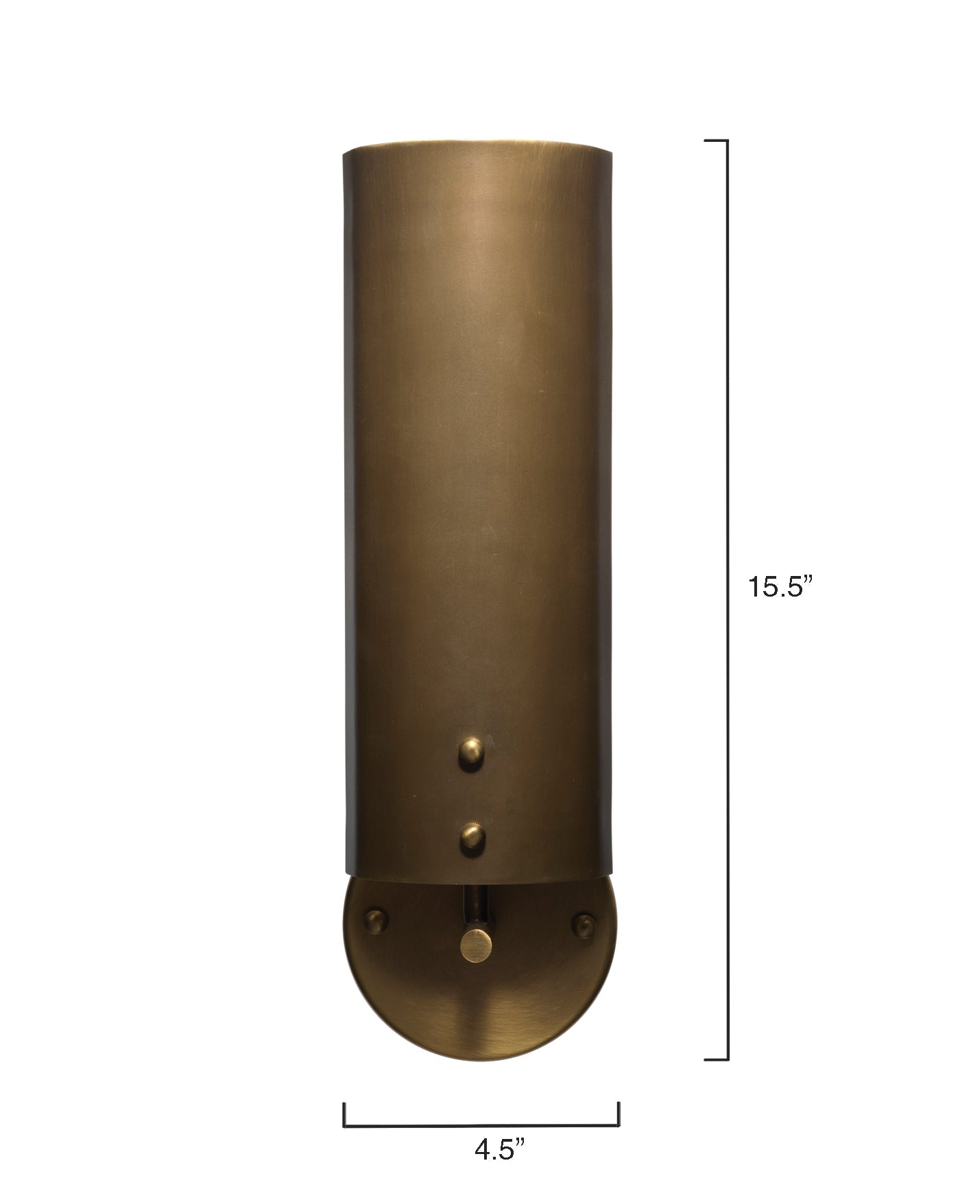Olympic Wall Sconce in Antique Brass Metal