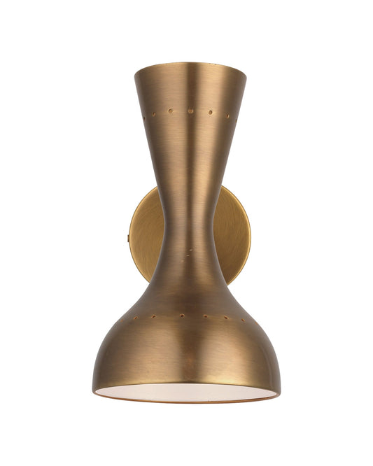 Pisa Wall Sconce in Antique Brass Metal
