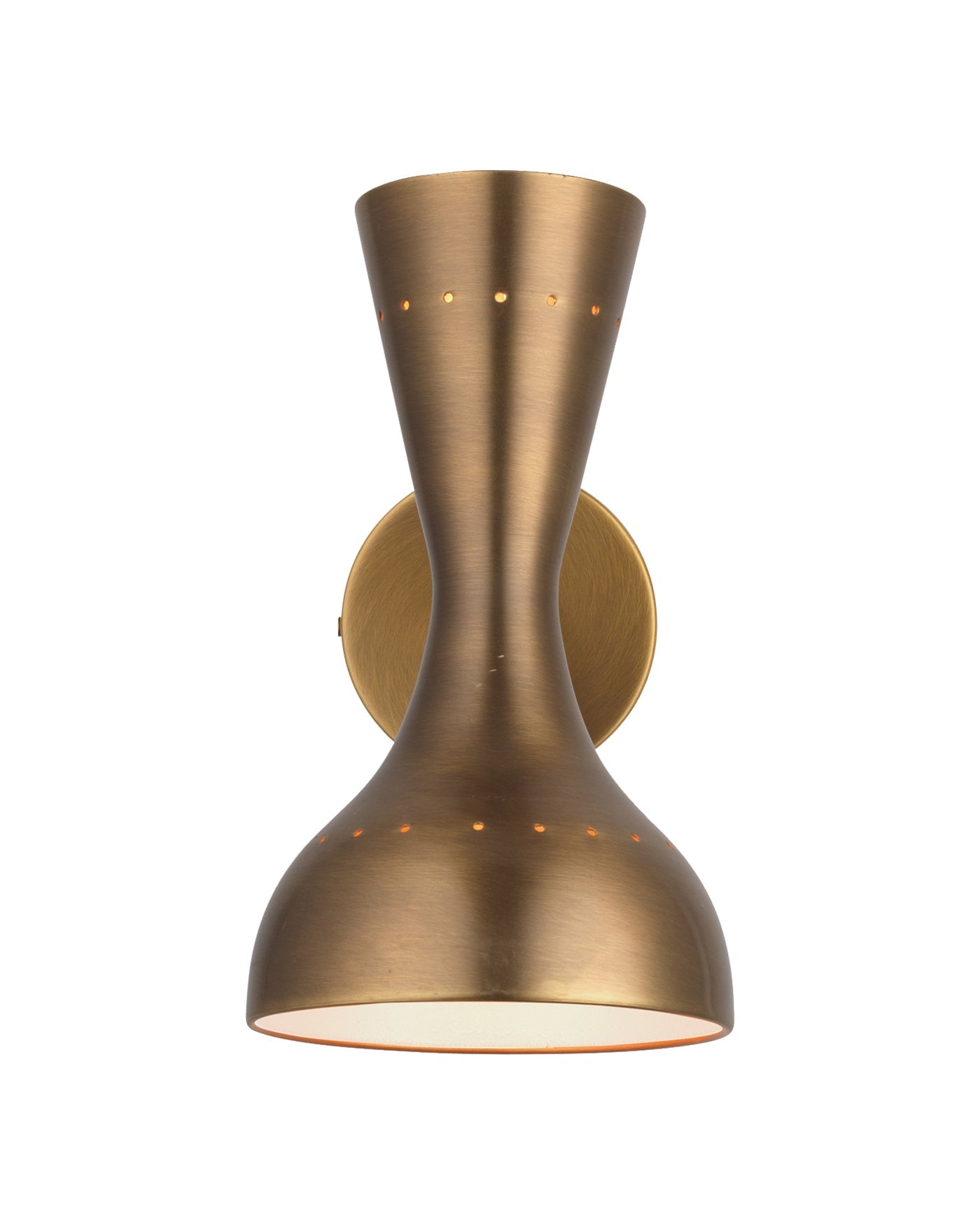 Pisa Wall Sconce in Antique Brass Metal