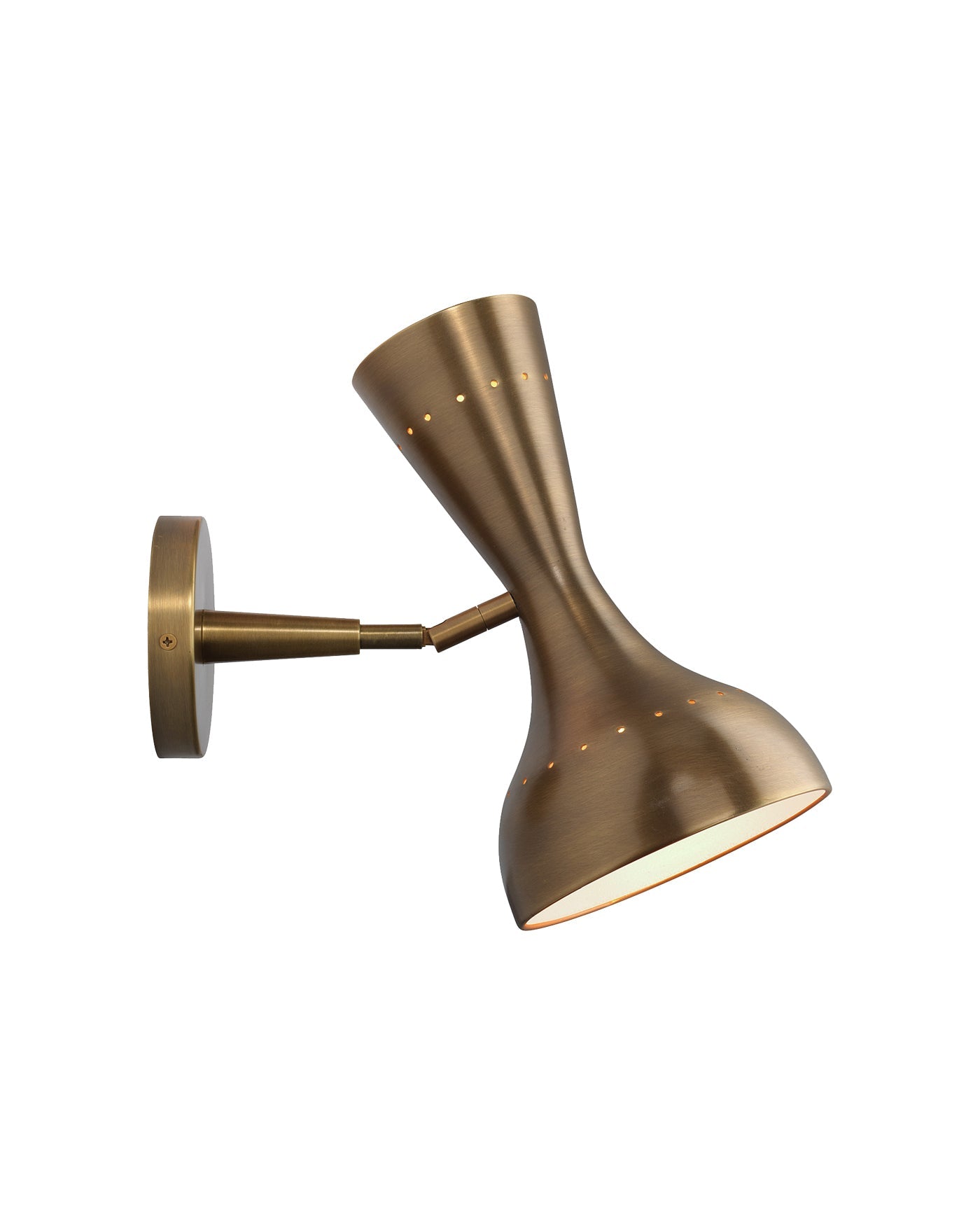Pisa Wall Sconce in Antique Brass Metal