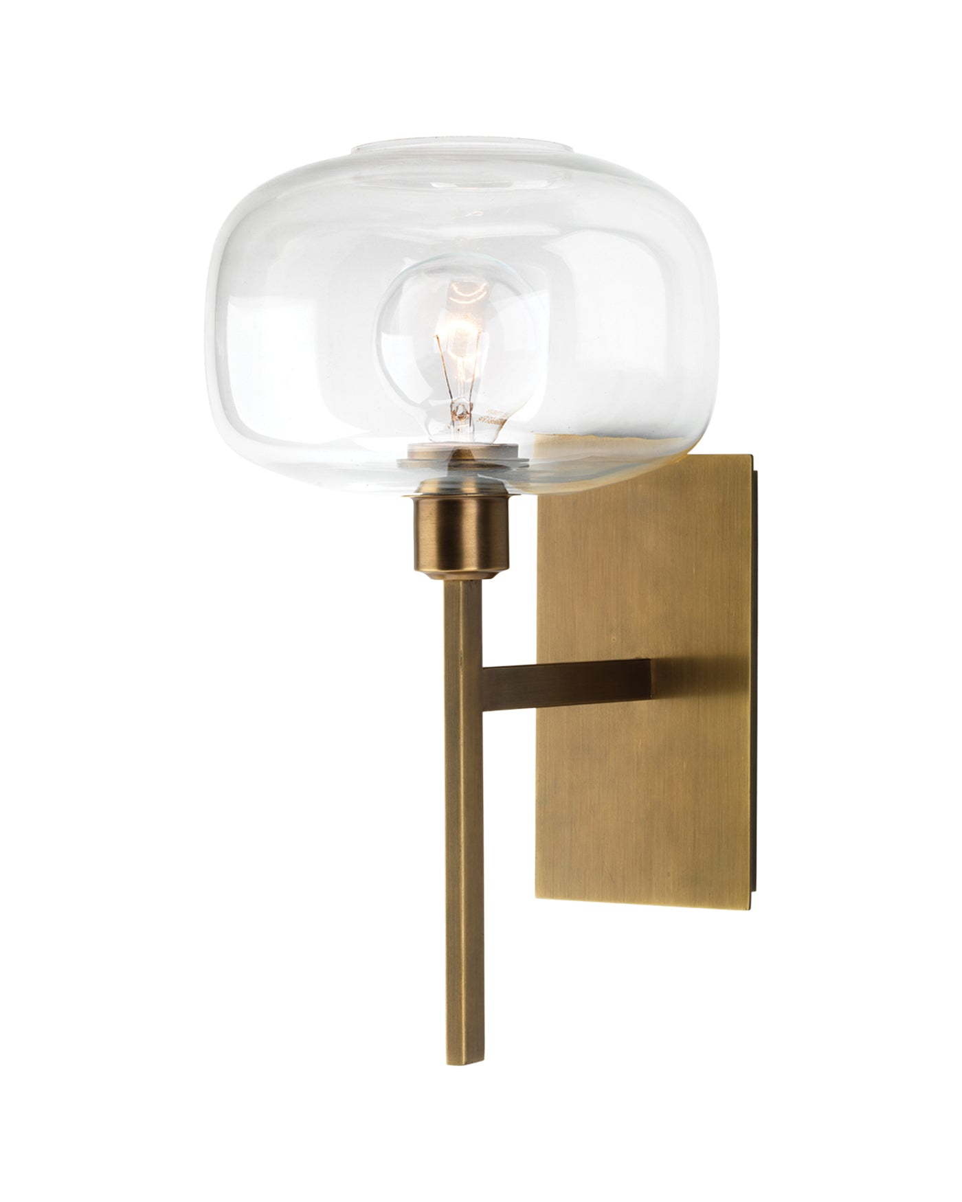 Scando Mod Sconce in Antique Brass