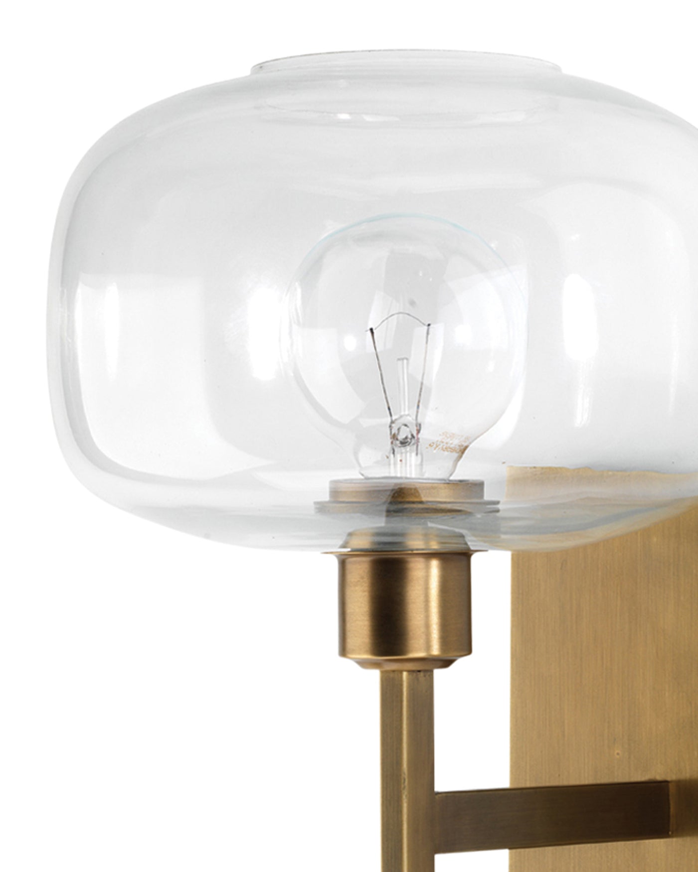 Scando Mod Sconce in Antique Brass