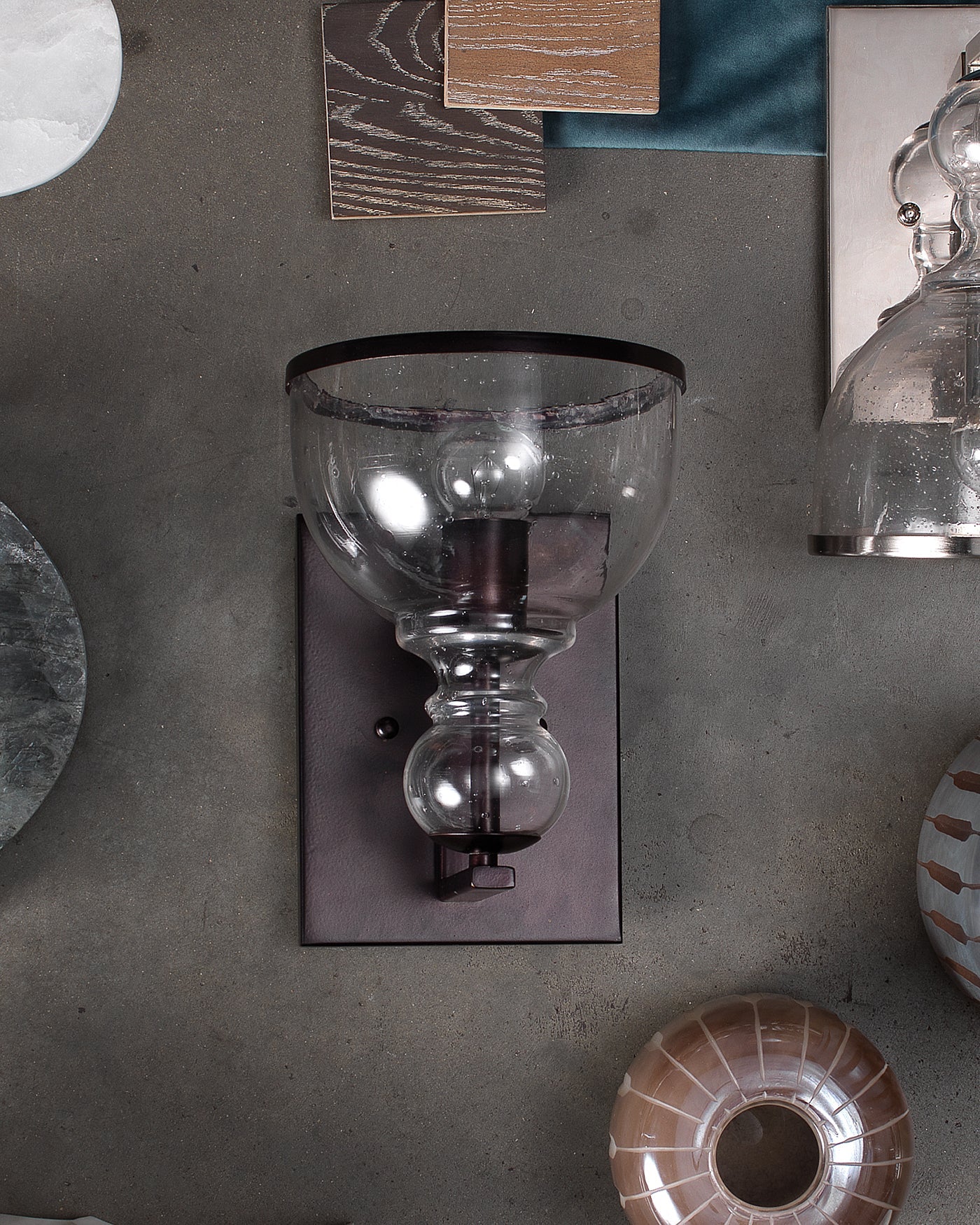 St. Charles Wall Sconce Small in Oil Rubbed Bronze Metal