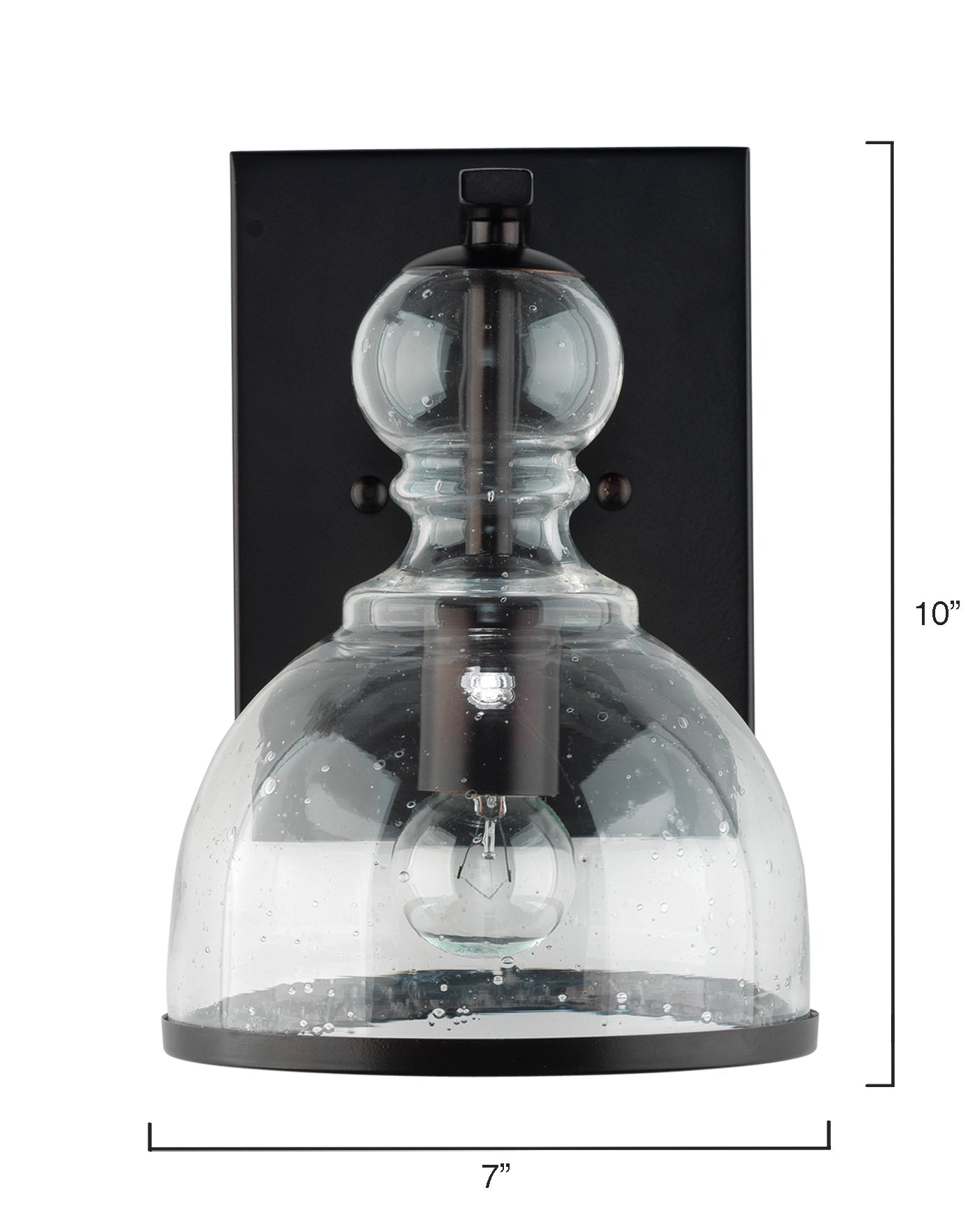 St. Charles Wall Sconce Small in Oil Rubbed Bronze Metal