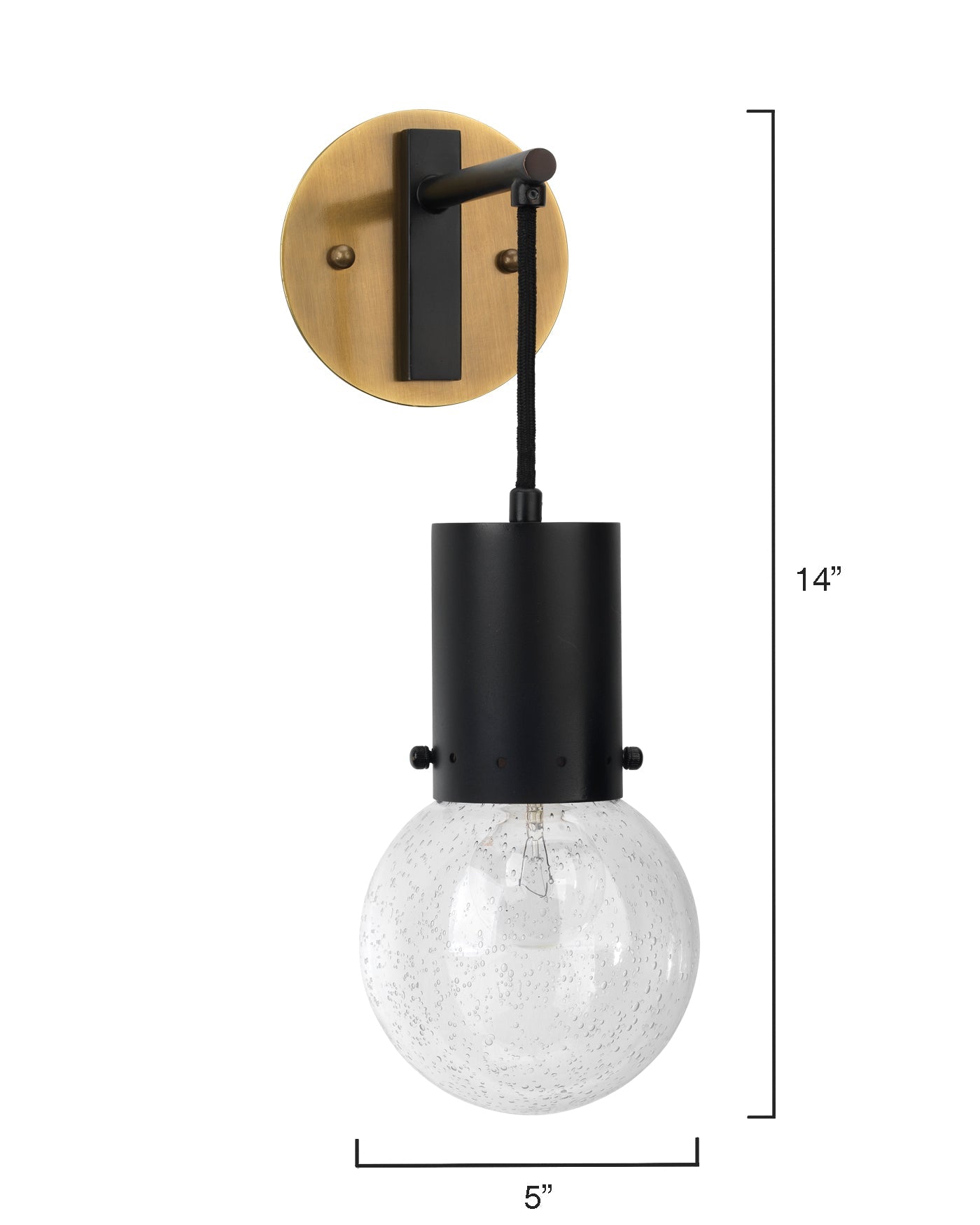 Strada Pendant Sconce in Oiled Bronze