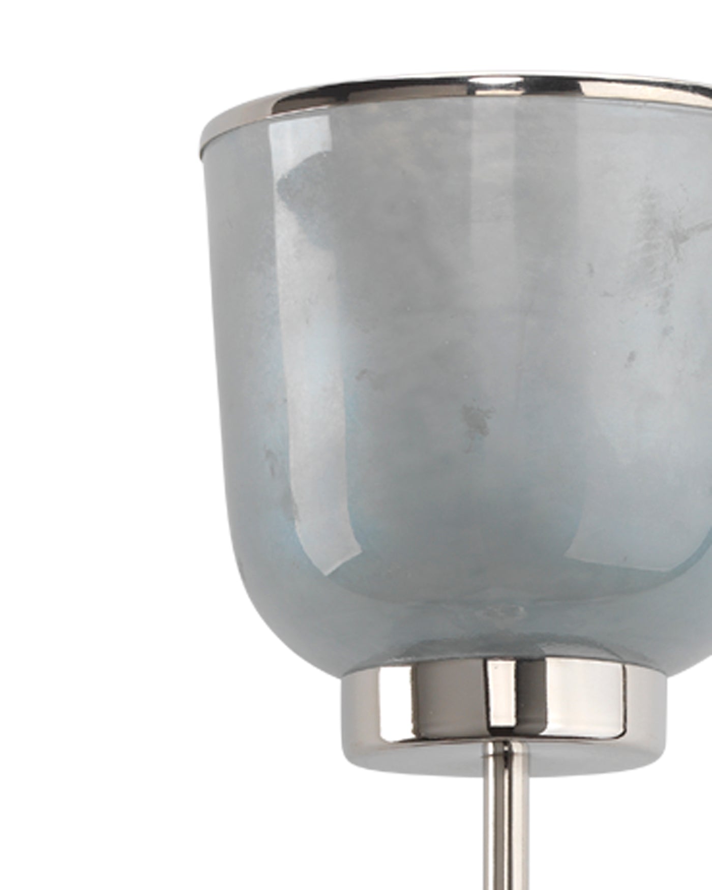 Vapor Double Sconce in Opal Glass & Nickel Metal