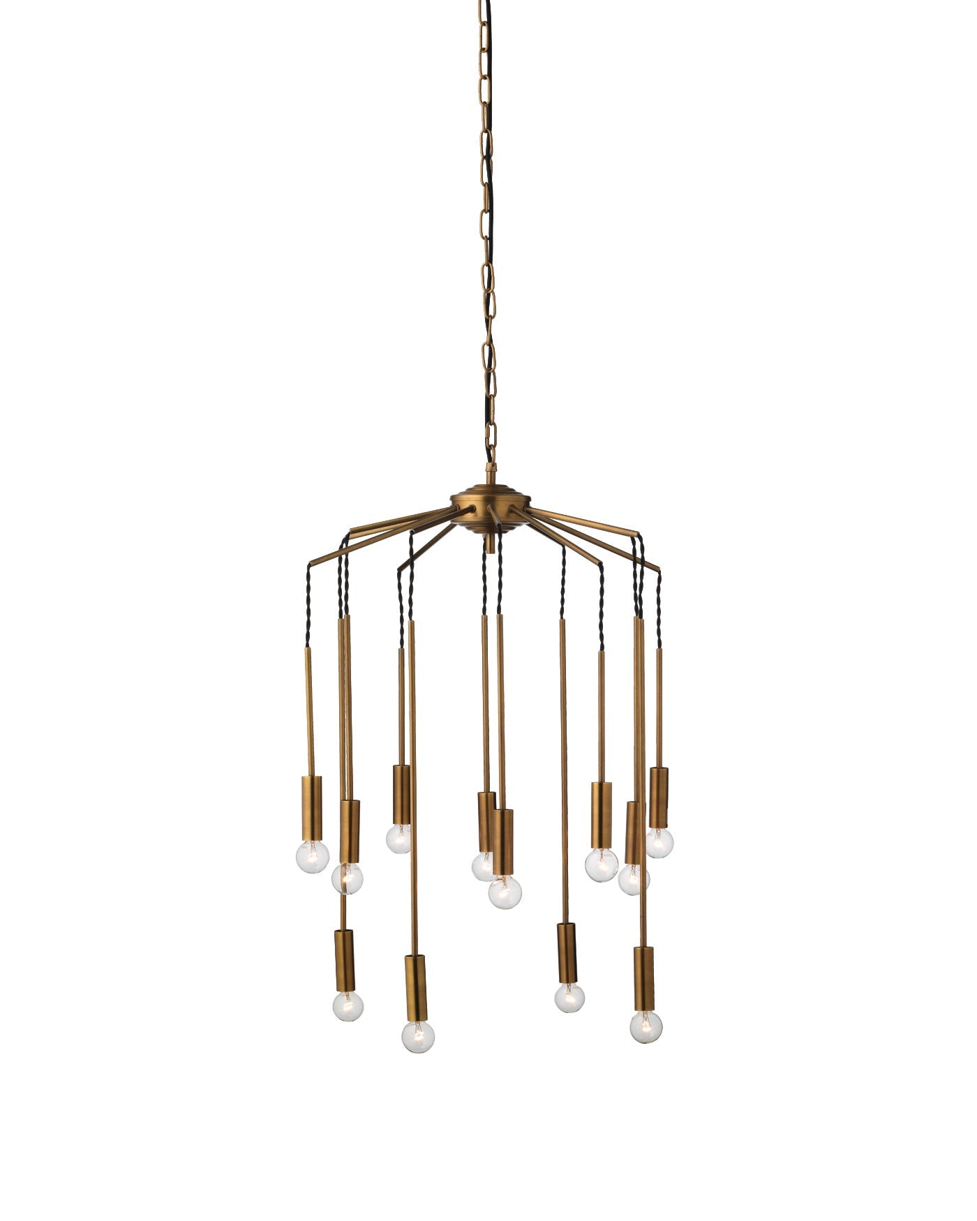 Cascade Pendant in Antique Brass