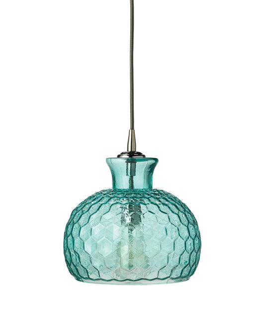 Clark Pendant in Aqua Glass