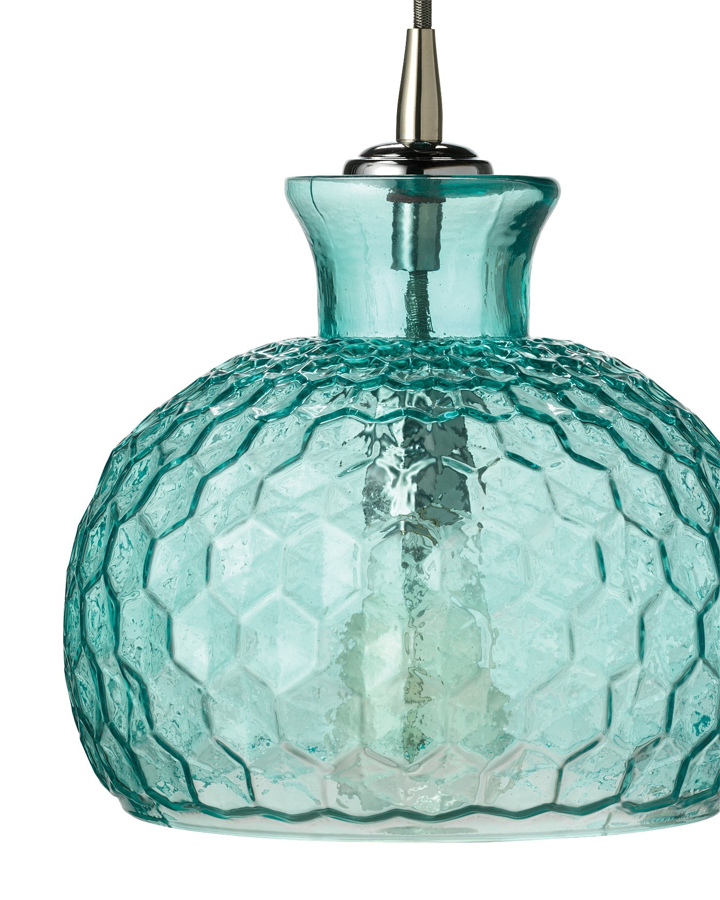 Clark Pendant in Aqua Glass