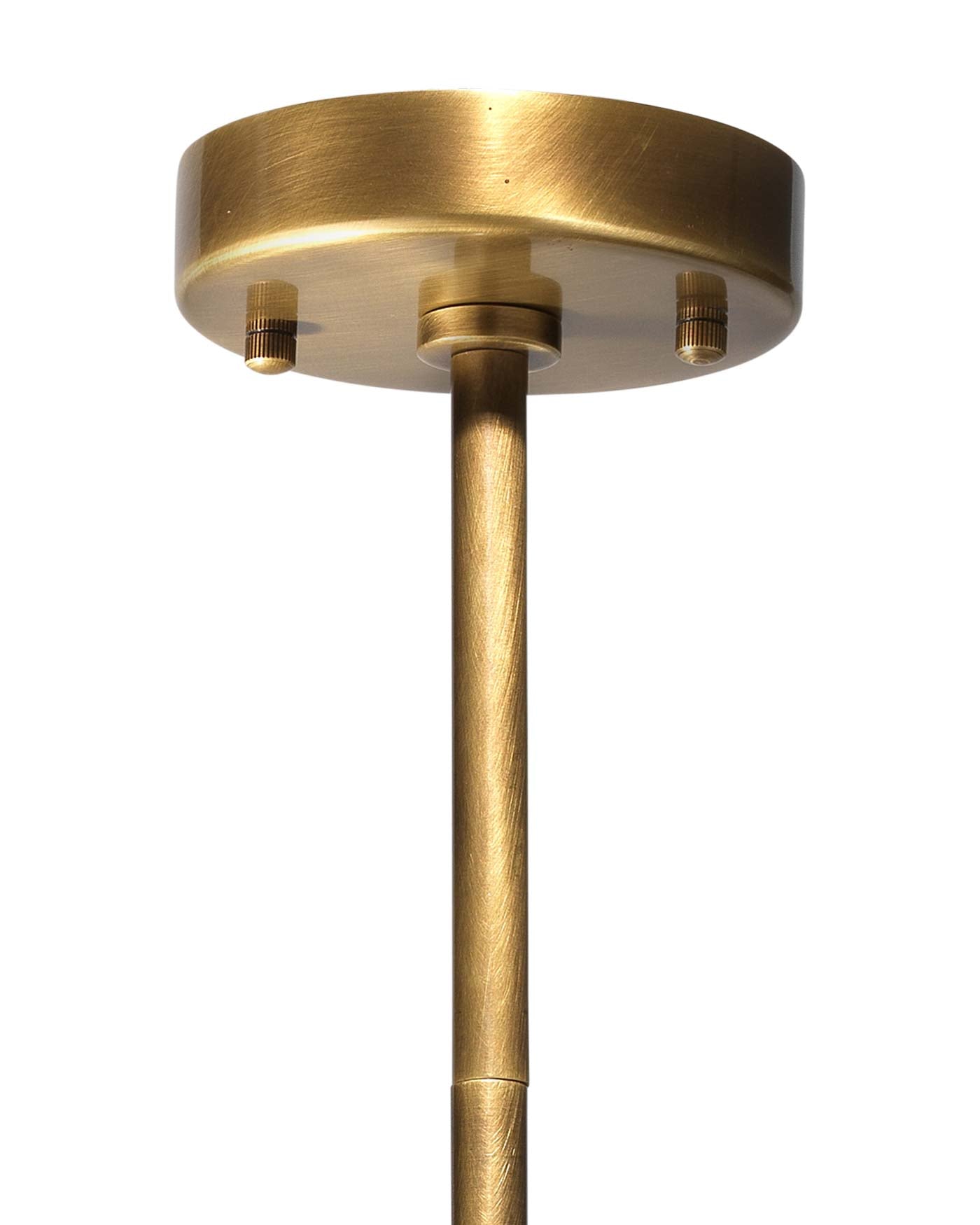 Elancourt Pendant in White Faux Alabaster & Antique Brass Metal With Acrylic Diffuser