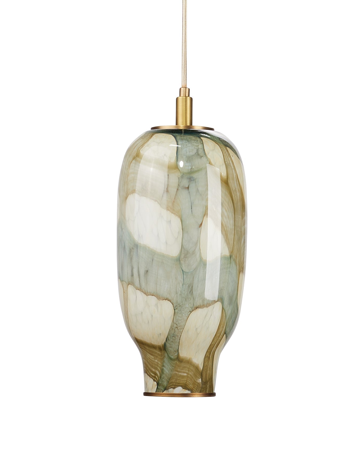 Helen Pendant, Large in Pale Blue Glass