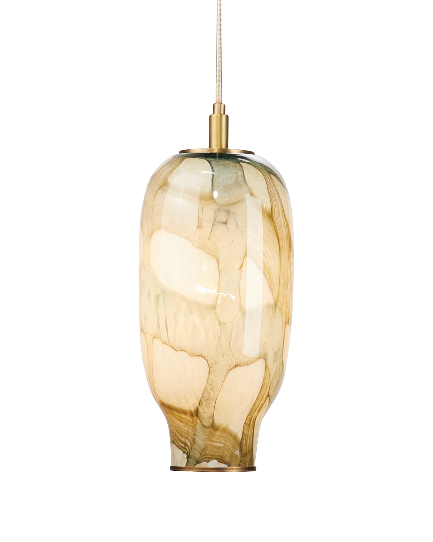 Helen Pendant, Large in Pale Blue Glass