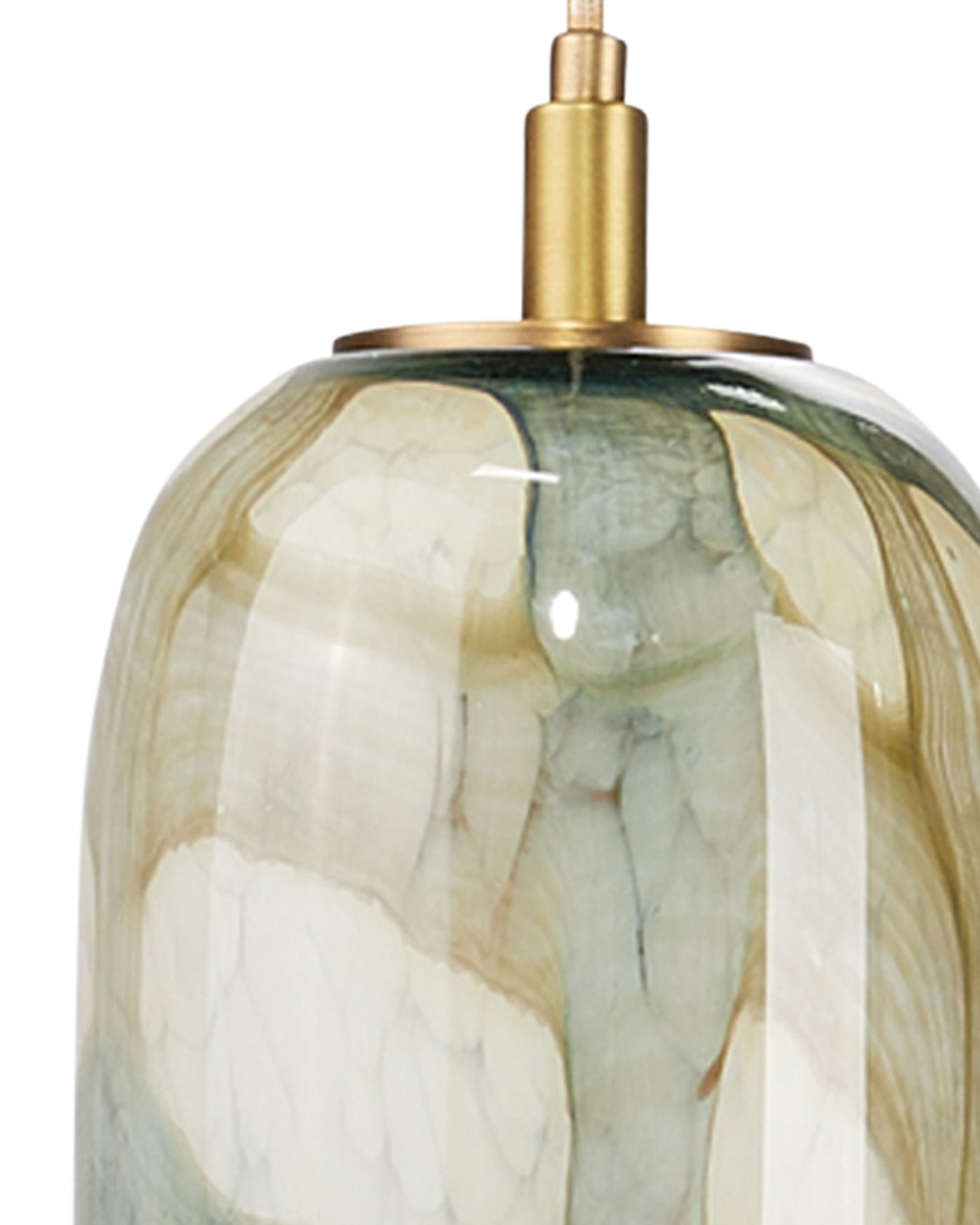 Helen Pendant, Large in Pale Blue Glass