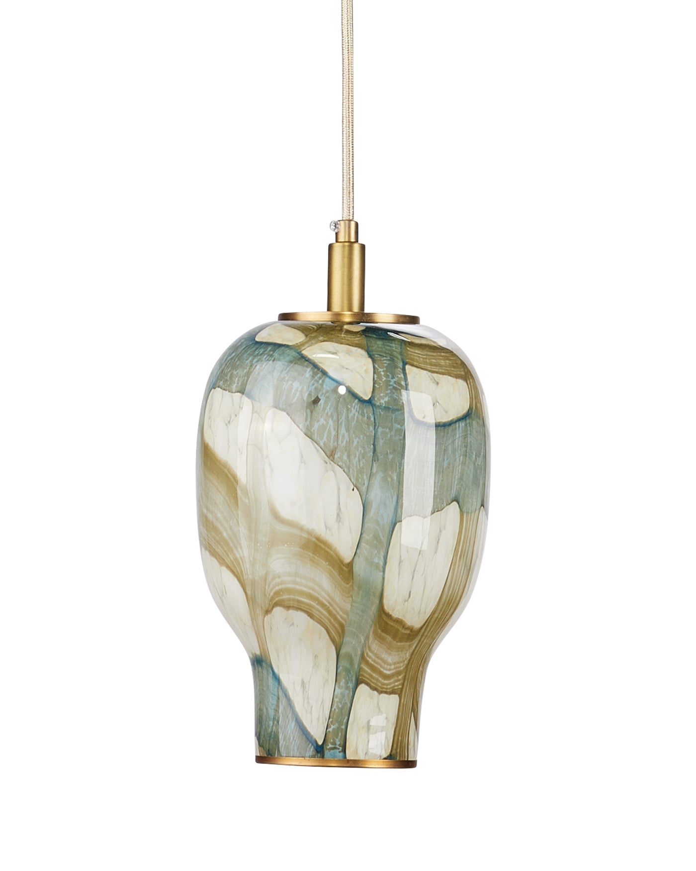 Helen Pendant, Small in Pale Blue Glass