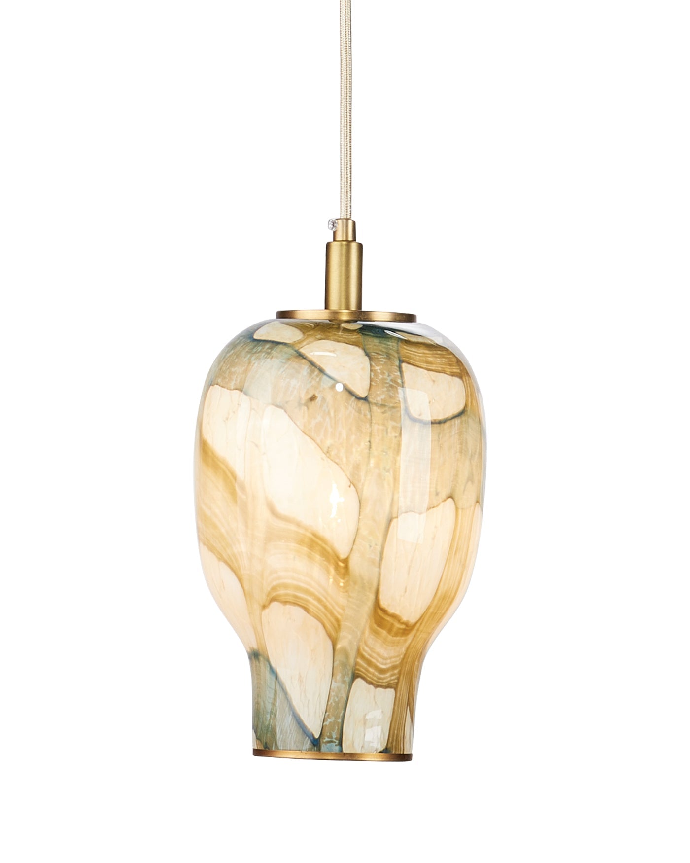 Helen Pendant, Small in Pale Blue Glass