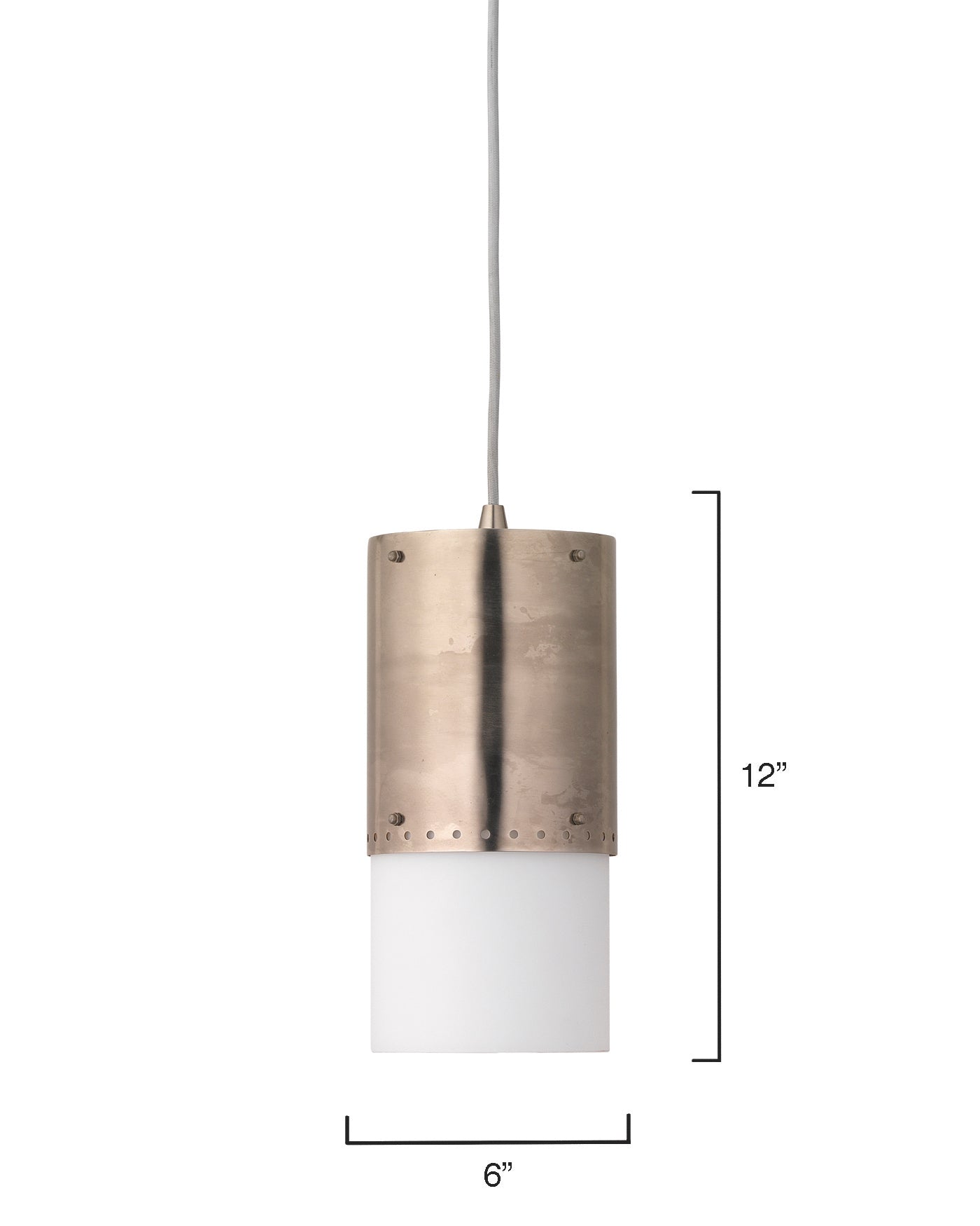 Lazio Pendant in Antique Silver Metal