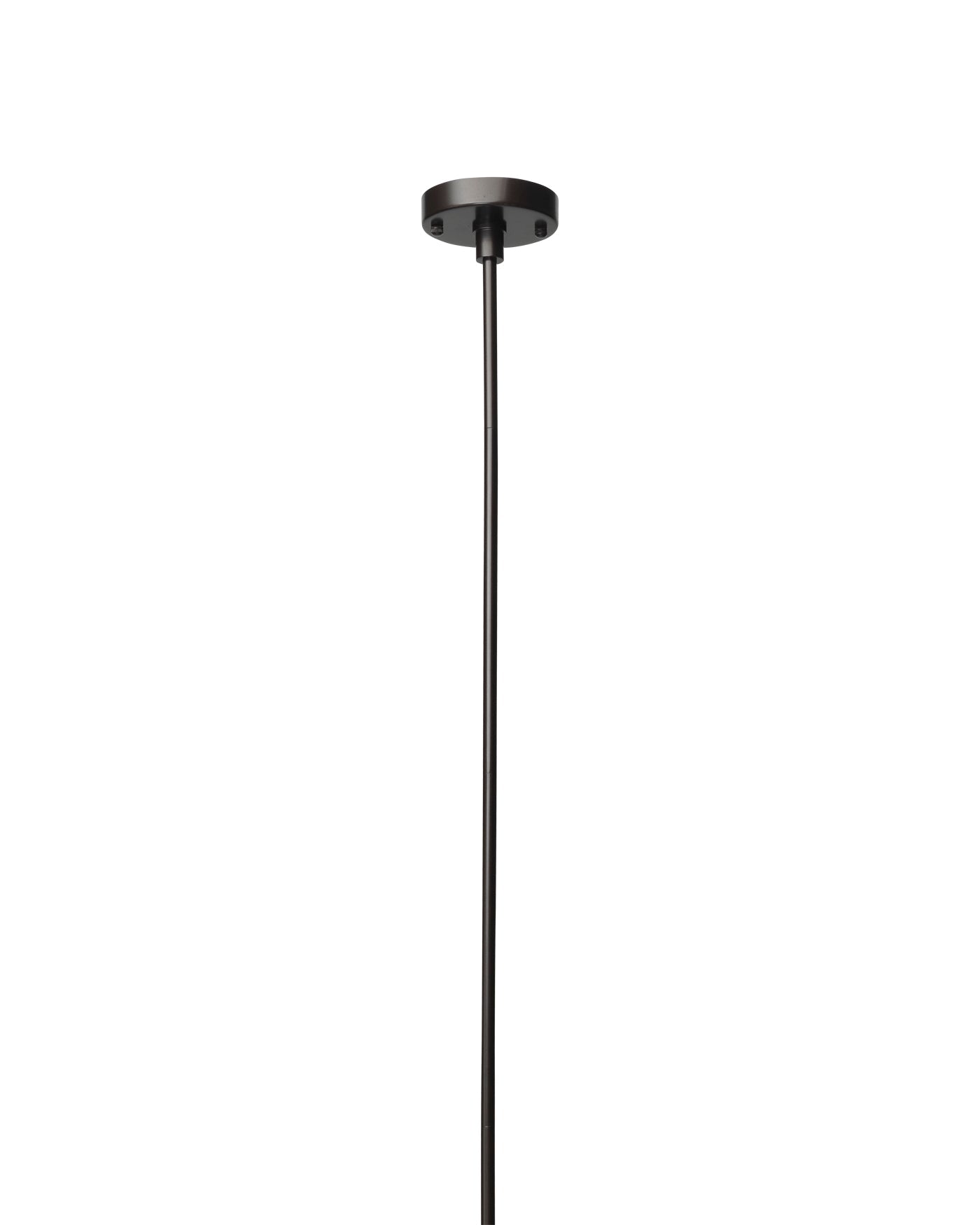 Metro Dome Shade Pendant in Faux White Alabaster and Oil Rubbed Bronze, with Antique Brass Accents