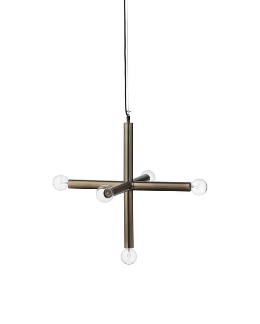 Moda Pendant, Large in Gun Metal