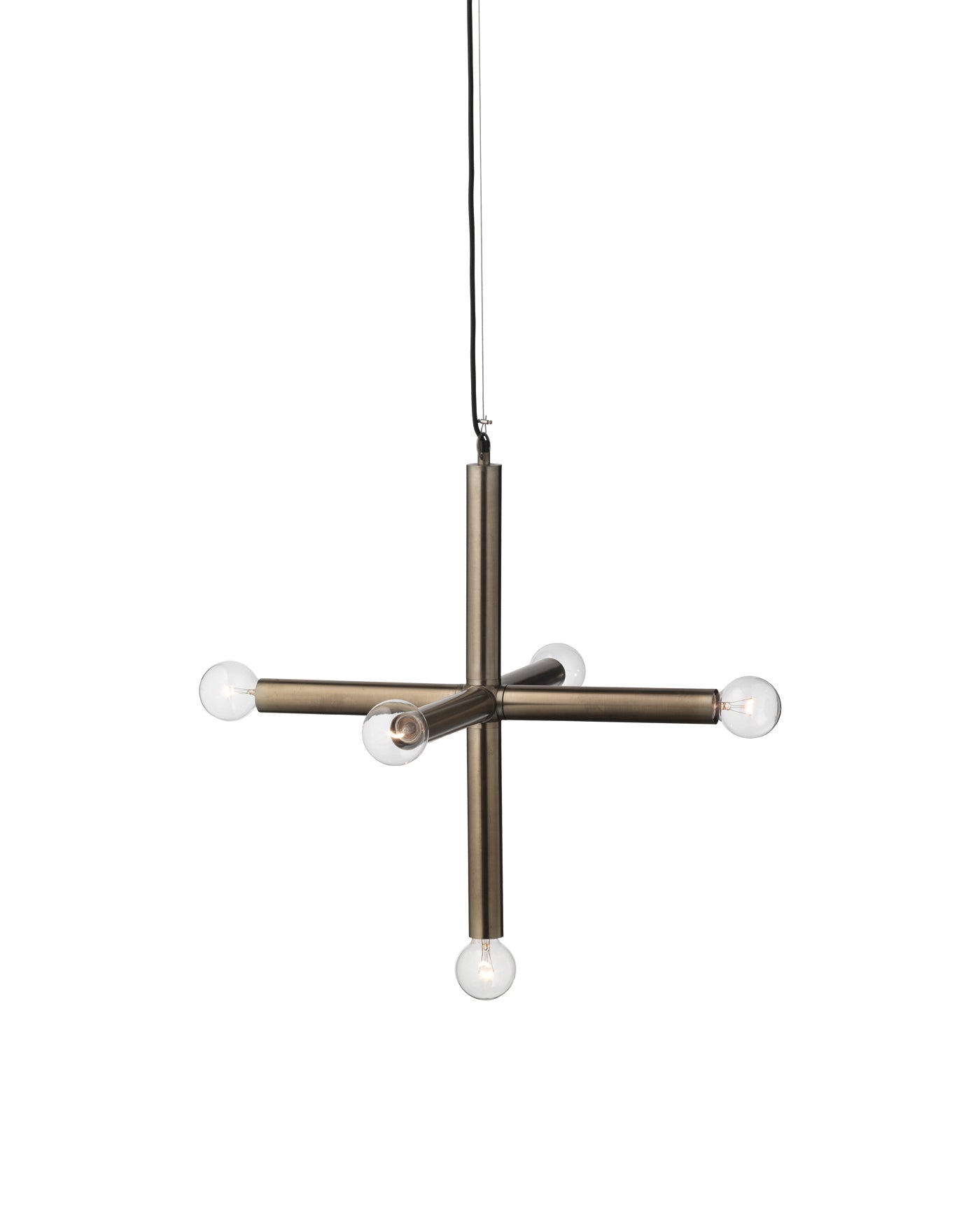 Moda Pendant, Large in Gun Metal
