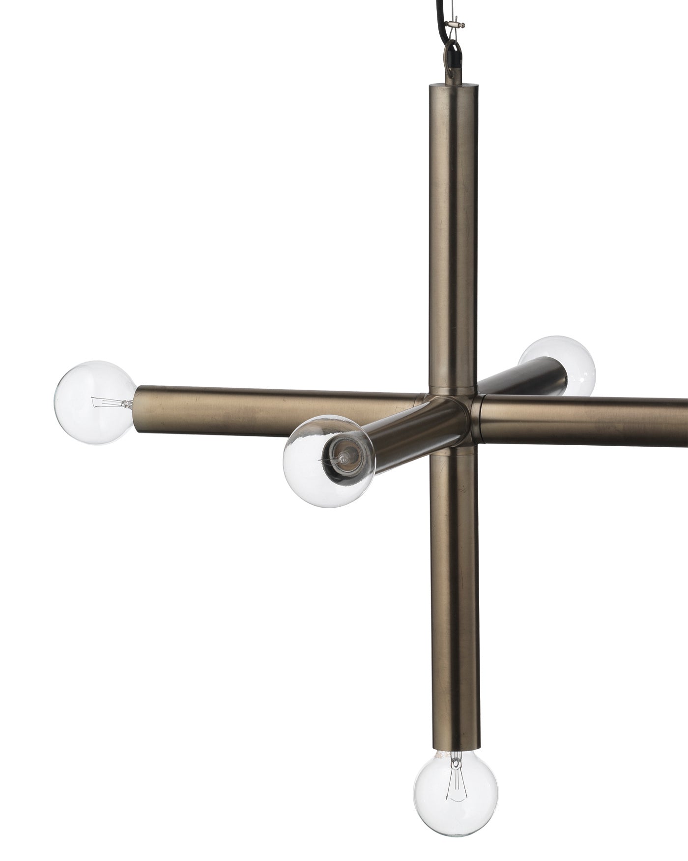 Moda Pendant, Large in Gun Metal