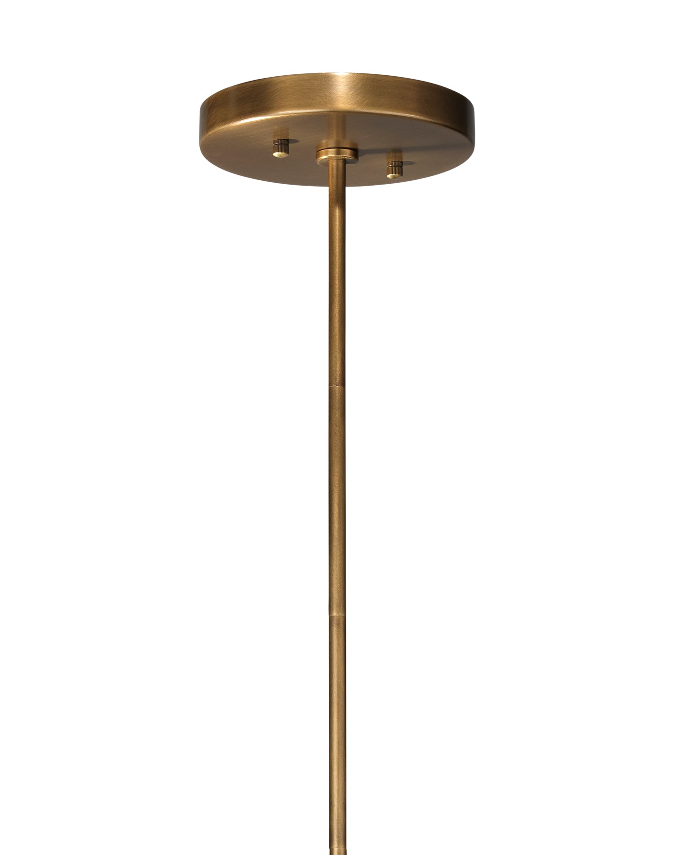 Orbit Chandelier in Antique Brass With Acrylic Diffuser