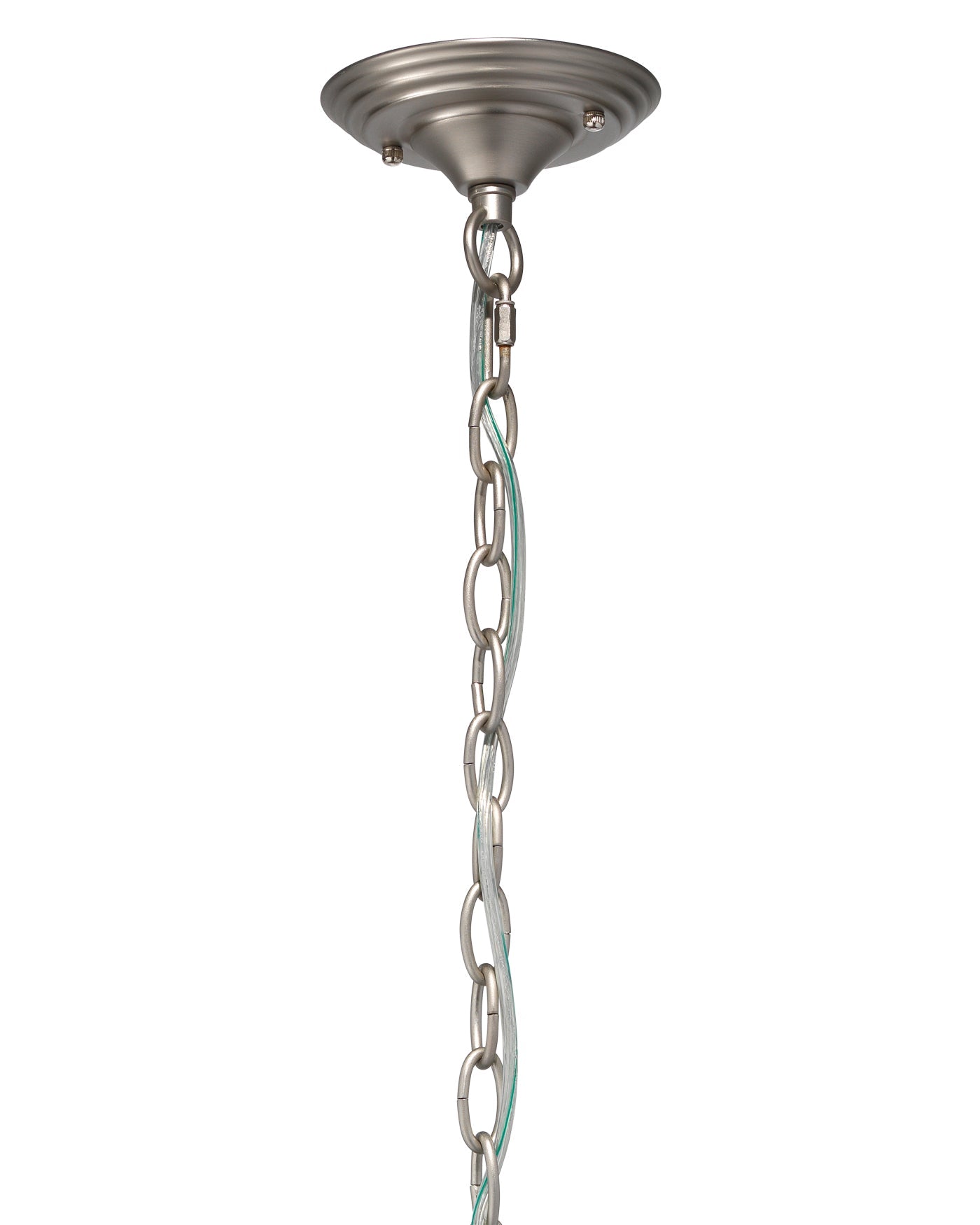 Long Perforated Pendant in Grey Ceramic