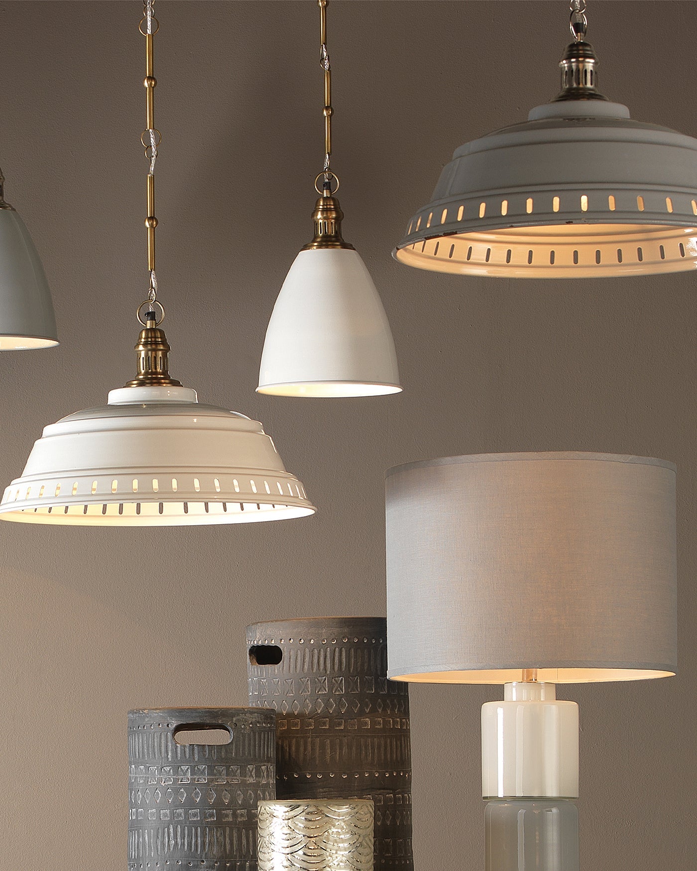 Provisions Pendant in White Metal
