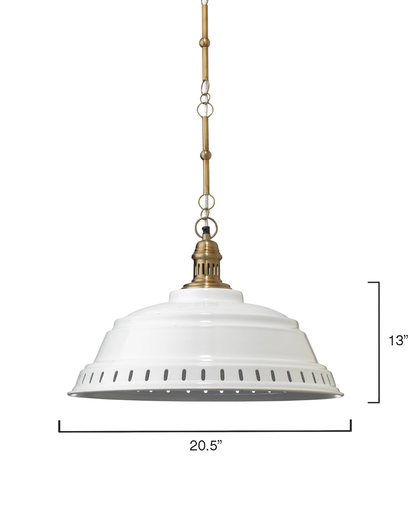 Provisions Pendant in White Metal