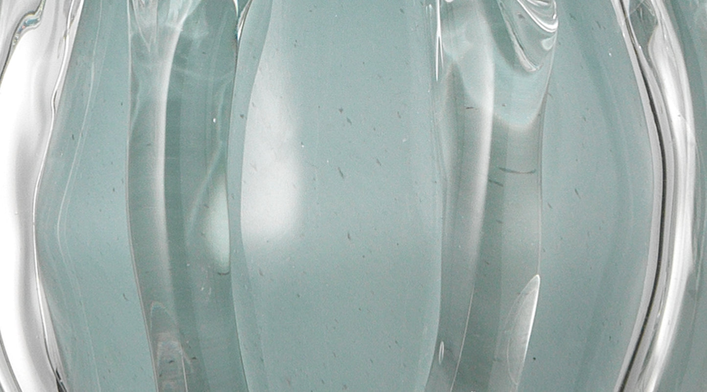 Talon Pendant in Cornflower Blue Glass