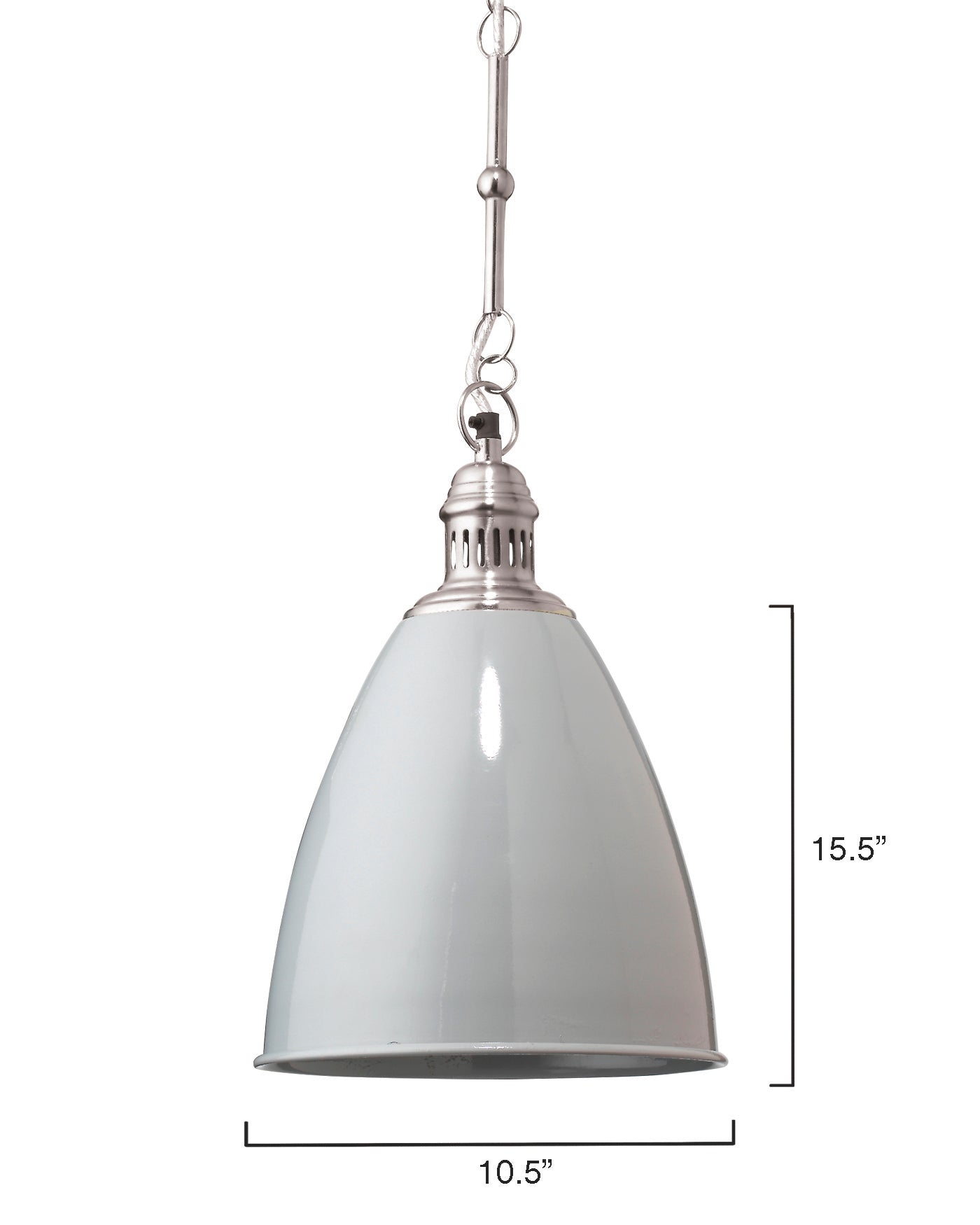 Tavern Pendant in Grey Metal
