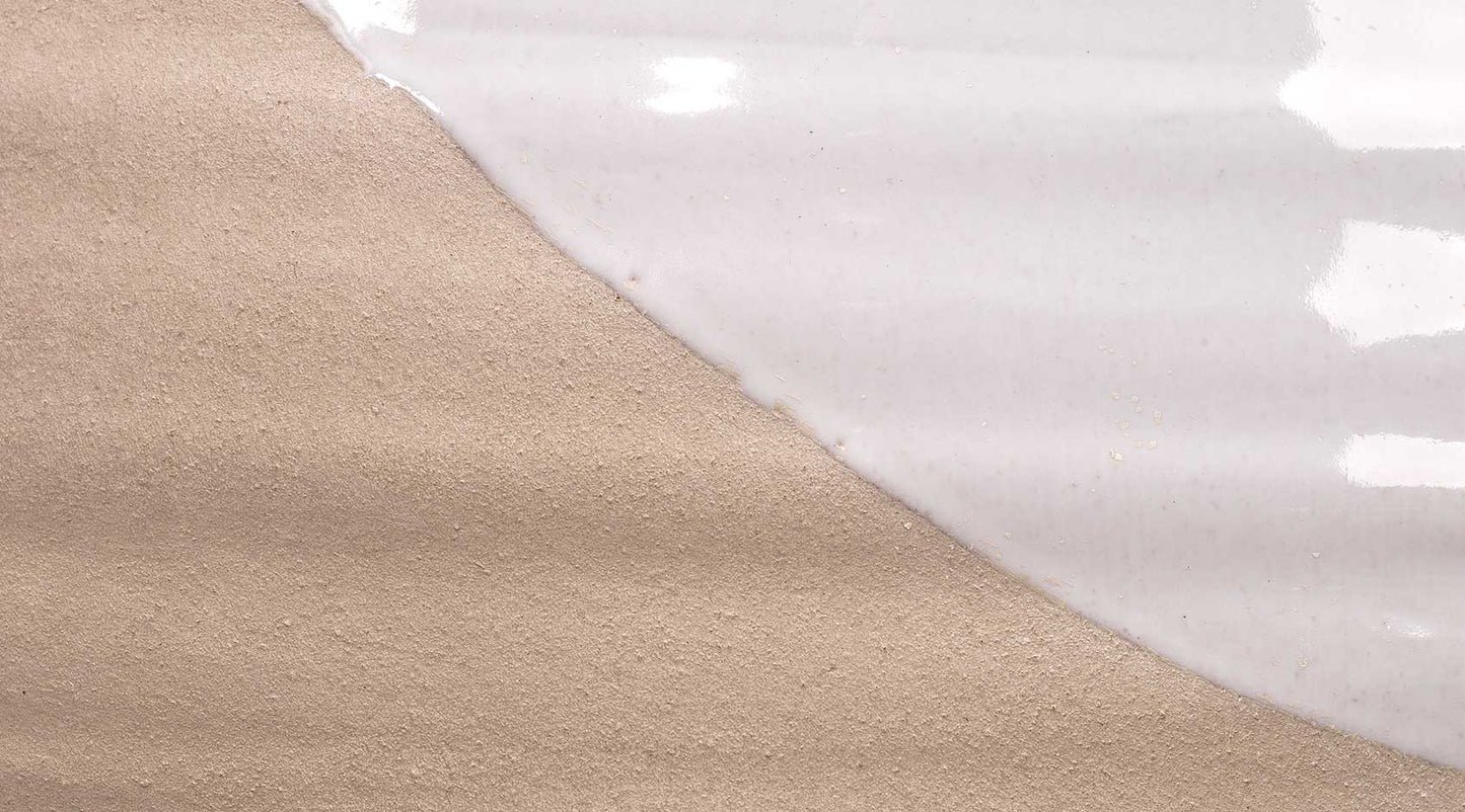 Hillside Table Lamp in White & Natural Ceramic With Drum Shade in Off White Linen