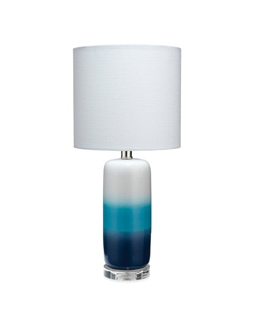 Haze Table Lamp in Blue Ombre Ceramic