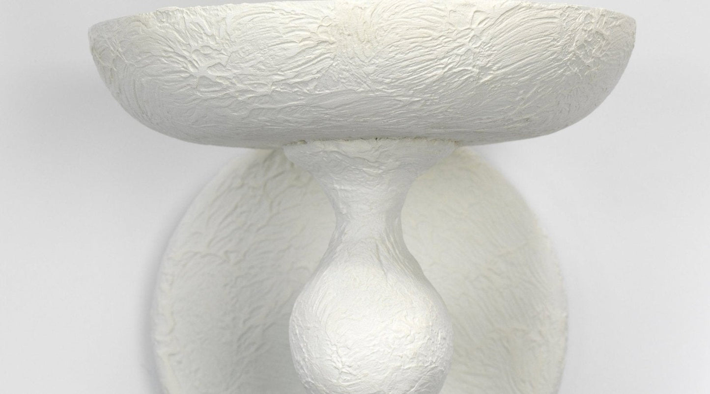 Concord Wall Sconce in White Plaster