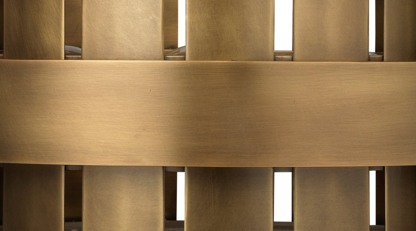 Orbit Chandelier in Antique Brass With Acrylic Diffuser