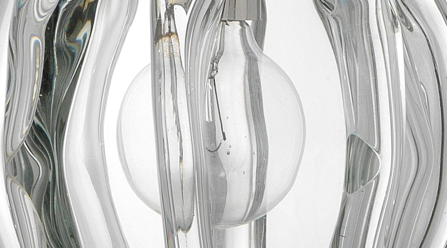 Talon Pendant in Clear Glass