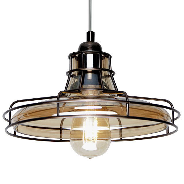 1LT 60W MB IBIS CHAMPAGNE GLASS MINI-PENDANT