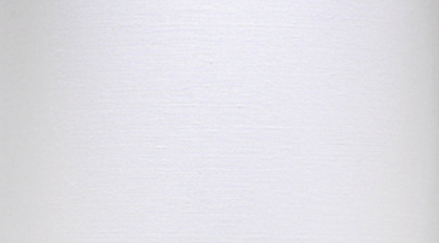 Vanderbilt Floor Lamp in Nickel With Large Drum Shade in White Linen
